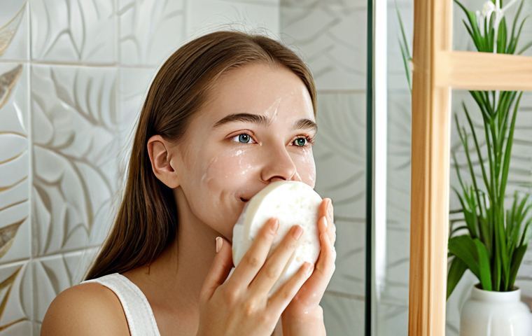 Gentle Cleansing & Hydration**
"Close-up of a young woman gently washing her face with natural soap in a bright, modern bathroom. Focus on the soft lather and the woman's radiant, healthy skin. The soap itself is beautifully crafted, perhaps with dried flowers or herbs visible within. Soft, diffused lighting. Style: Natural, skincare advertisement. Caption: 'Forget Dryness! Discover the secret to naturally hydrated skin with traditional Russian herbal soaps.'"
* **Keywords:** natural soap, skincare, hydration, radiant skin, herbal, Russian tradition, soft lighting, close-up, woman, bathroom, advertisement
**