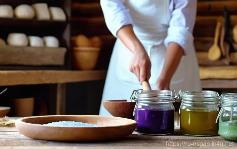 천연비누 가격 비교 - **Prompt 1: Rustic Russian Artisan Crafting Natural Soap**
    "A cozy, warm, and well-lit rustic ki...