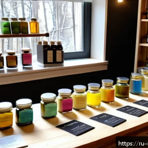 천연비누 원료 구입처 - A cozy artisan soap-making workshop scene showing a wooden table filled with natural soap ingredient...